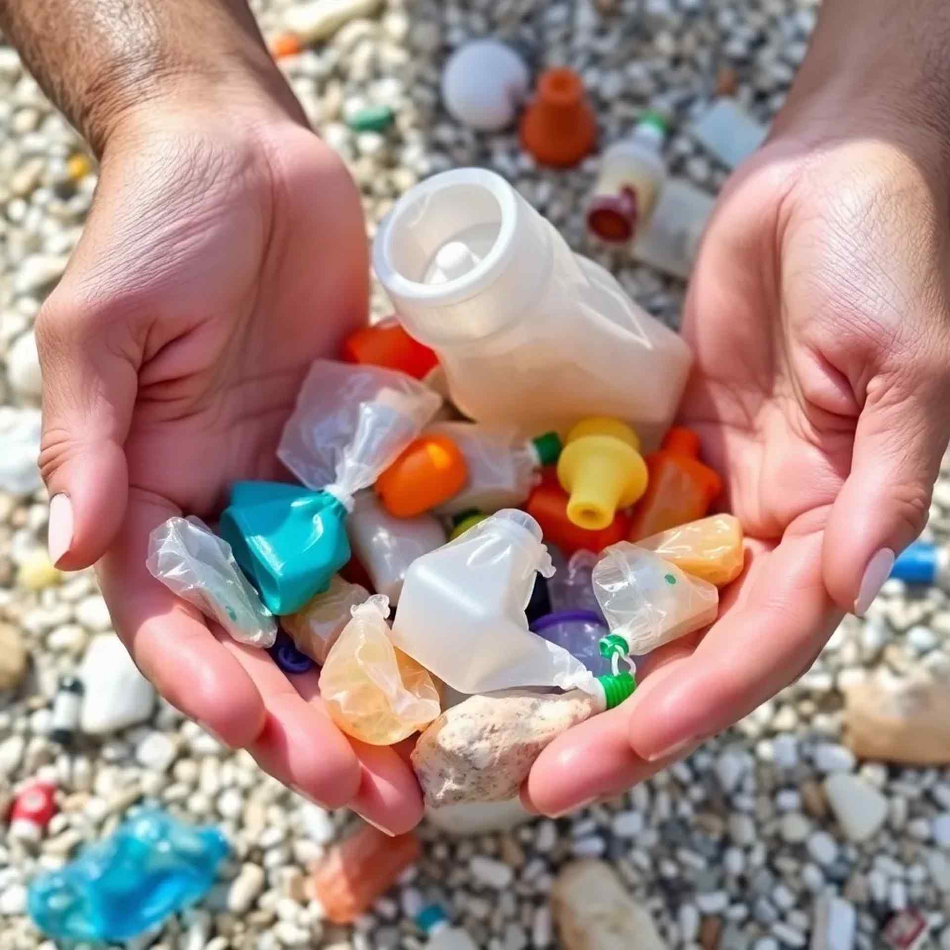 Beach cleanup and plastic recycling process